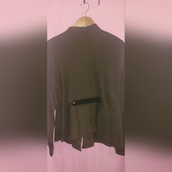 Torrid Size 2 Green Zip Front Military Jacket - Picture 2 of 4